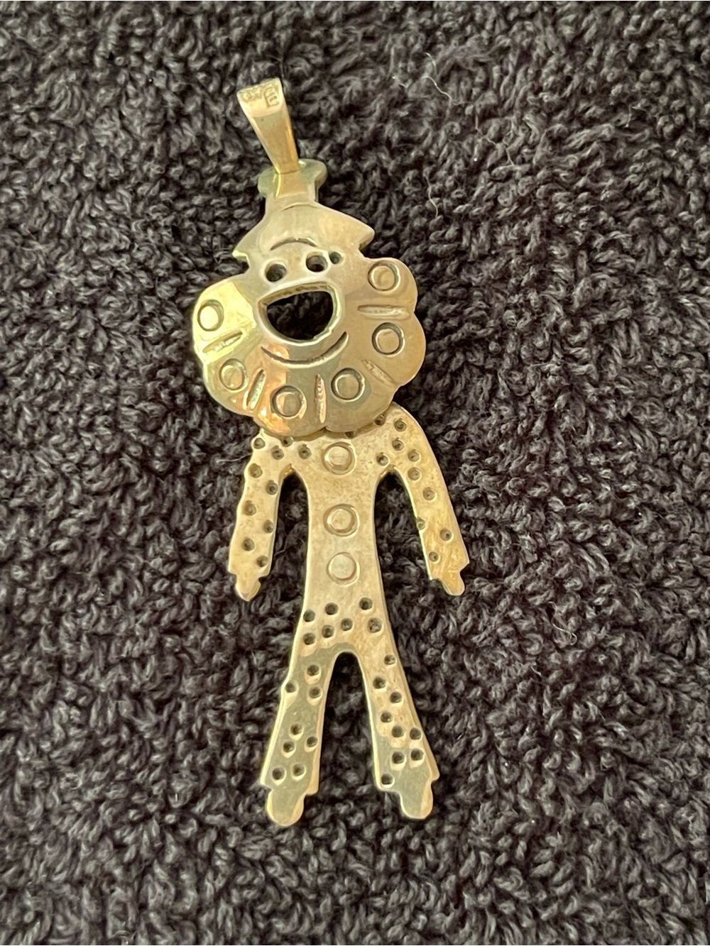 Sterling Silver, Smiling Clown Pendant